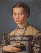 Agnolo Bronzino Portrait of a Little Gril with a Book oil painting